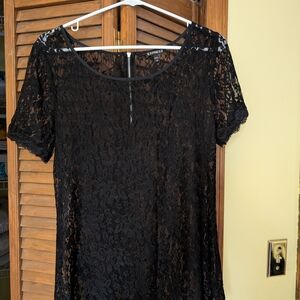 Express Black Lace Women’s Top